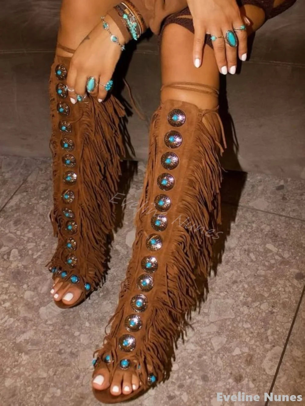 Sandal Strappy Heeled - Tassel Strappy Sandals Women Open Toe