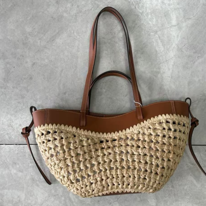 Luxury Raffia Straw Tote Bag,F - Crochet Bag Raffia recension och pris