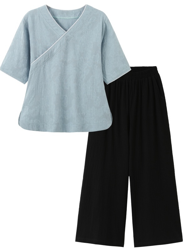 New Chinese Style Artistic Ret - Linen Pant Wide recension och pris