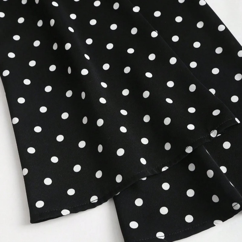 Women French Retro Polka Dot O - Blouse Off Shoulder recension och pris